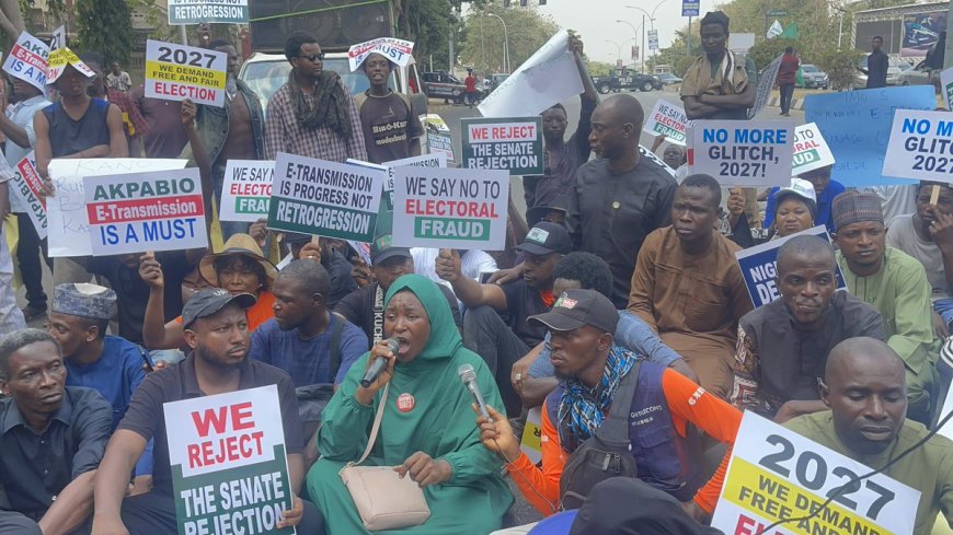 Protesters Storm National Assembly Over E-Transmission of Election Results